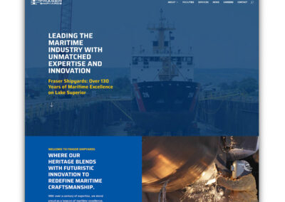 Fraser Shipyards Website Redesign